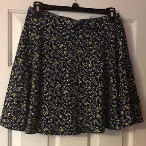 SO Floral skater skirt